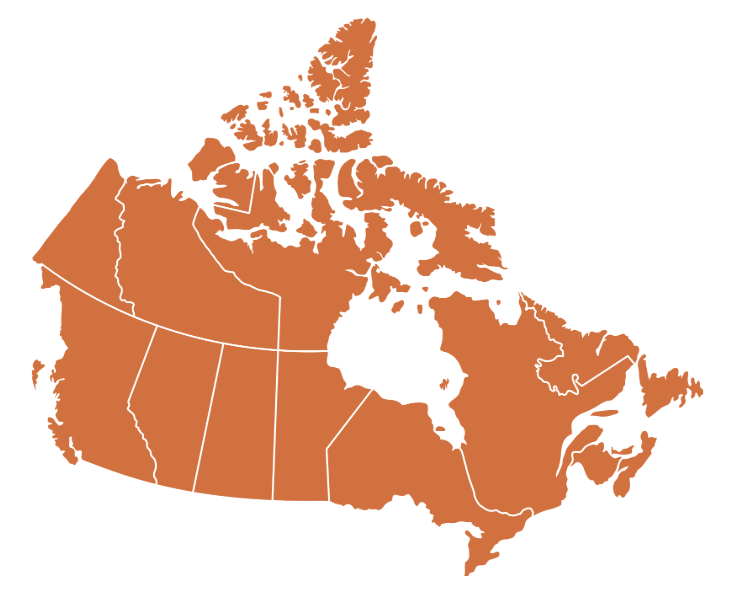 Carte du Canada